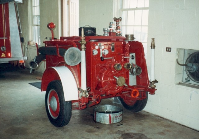 1942 Auxillary Trailer Pump (Last Used at Kiddie City Fire October 1987)